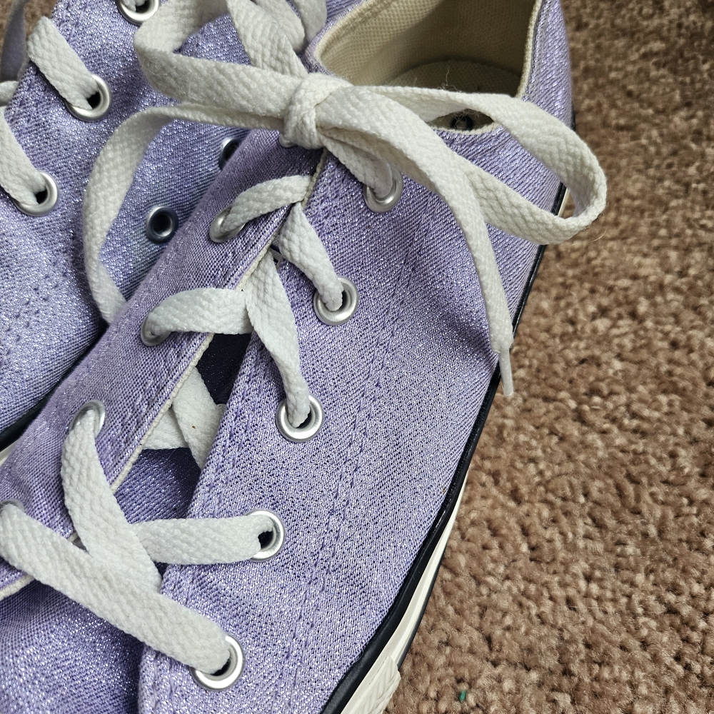 Converse Purple Low-Top Sneakers - Picture 3 of 5